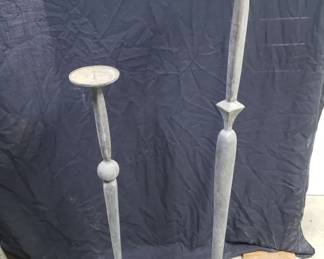 Pair of vintage brass candle prickets