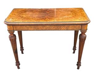Antique wood card table