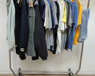  Bundle of shirts, jackets, sweaters, etc