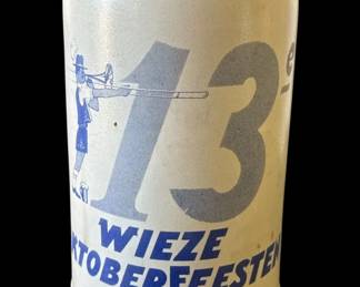 Vintage German Wieze ceramic beer stein