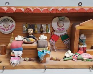 Mexican folk art key rack