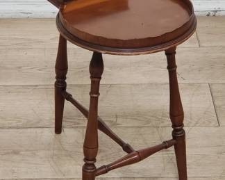 Vintage mahogany smoking/pipe table