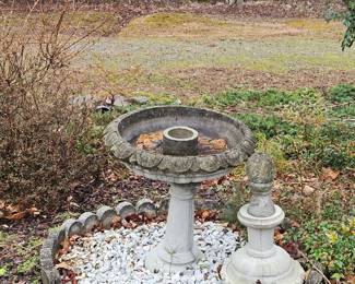Cement Bird Bath