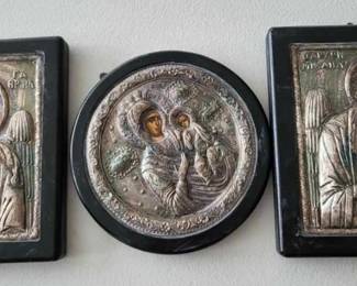 Greek Silver Byzantine Icons