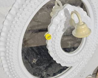 MILK GLASS MIRROR