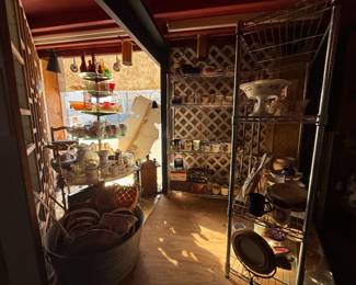 Colored Glass, Coffee Mugs, Please watch your step and head here!