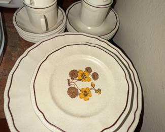 Vintage ironstone dinnerware