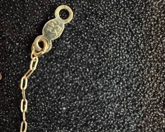 14k Yellow Gold Flat Cable Chain Necklace