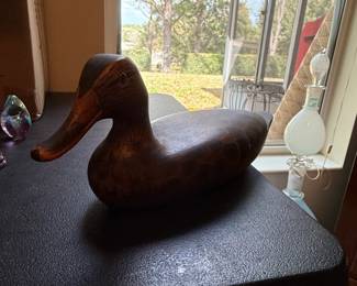 Carved Wooden Duck Decoy