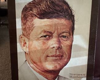 Norman Rockwell "Portrait of John F. Kennedy" Lithograph