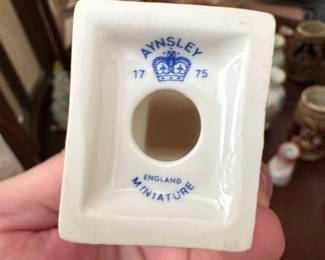 Aynsley "1775" Miniature Grandfather Clock Figurine