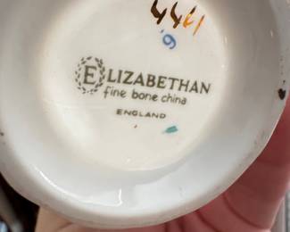 Elizabethan Fine Bone China Teacup and Saucer Set