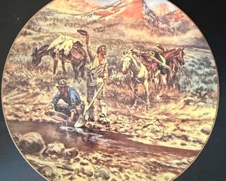Charles M. Russell When the Land Was Young Collector Plate