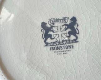 Empress Ironstone "Rose & Ribbon" Covered Vegetable Dish