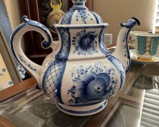 Gzhel Ceramic Teapot