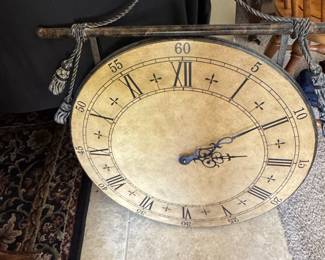 Vintage Style Hanging Station Clock