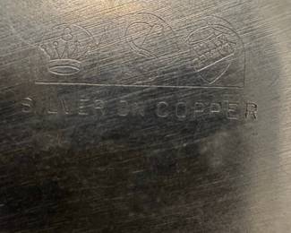 Silver on Copper Coffee Pot