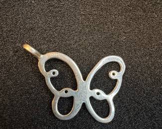 James Avery Sterling Silver Butterfly Pendant