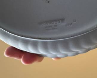 Capodimonte Porcelain Rose Bowl with Rose and Bud