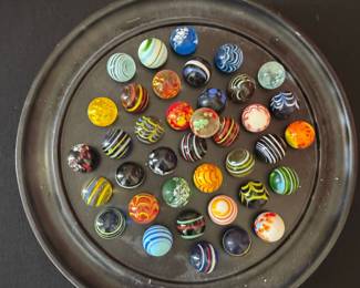 Assorted Glass Marbles Collection