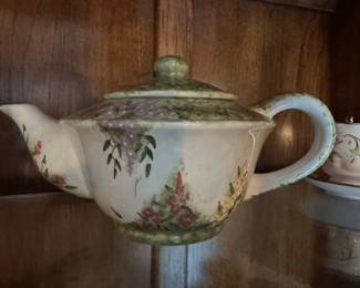 Flowers, Inc. Balloons Hand-Painted Teapot