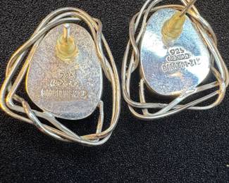 Sterling Silver Abalone Shell Earrings