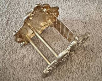 Ornate Silver-Plated Napkin Holder