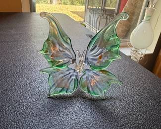 Blown Glass Butterfly Figurine B