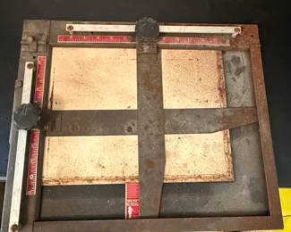 Vintage Darkroom Easel and Mat Cutter