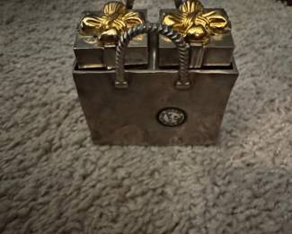 Vintage Godinger Silver Art Co. "Gift Bag" Salt and Pepper Shakers
