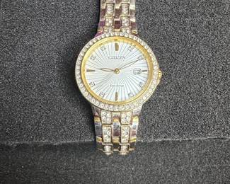 Citizen Eco-Drive Silhouette Crystal Women's Watch