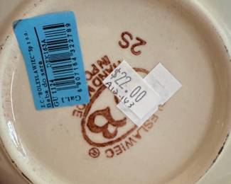 Bolesławiec "Cheese Lady" Butter Dish with Lid