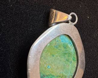 Sterling Silver and Turquoise Pendant