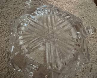 Vintage American Brilliant Cut Glass Starburst Bowl