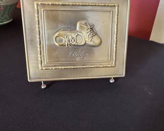 Burnes of Boston "Baby Shoes" Flip-its Photo Album Frame