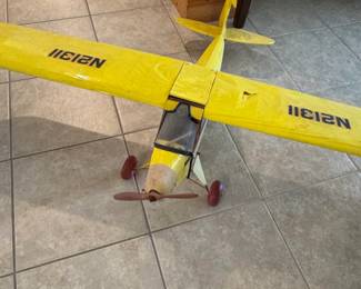 Yellow Piper J Cub RC Airplane