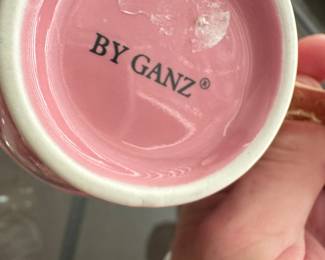 Ganz Pink Floral Teacup and Saucer Set