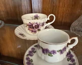 Allyn Nelson Collection Fine Bone China Teacup and Saucer Set