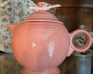 Vintage Fiesta Ware Teapot in Rose Pink