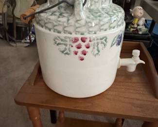 Pfaltzgraff "Jamberry" Stoneware Water Cooler Jug