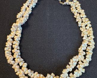 Multi-Strand Cowrie Shell Lei Necklace