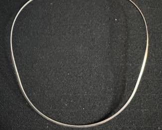 Sterling Silver Torque Necklace