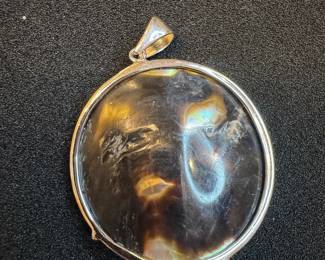 Mabe Pearl and Amethyst Pendant