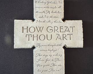 Inspirio "How Great Thou Art" Wall Cross
