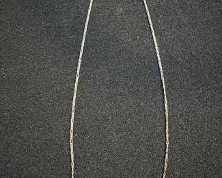 Sterling Silver Figaro Chain Necklace