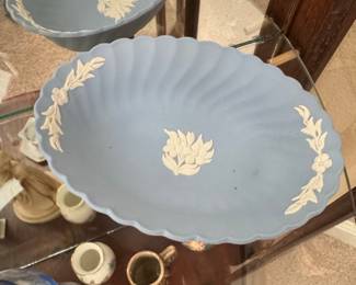 Capodimonte Porcelain Rose Bowl with Rose and Bud