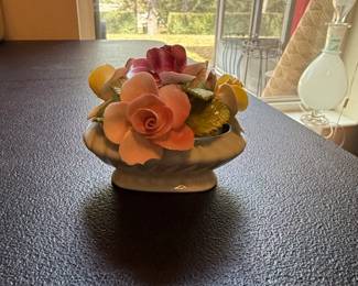 Capodimonte Porcelain Flower Arrangement