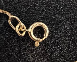 14k Yellow Gold Box Chain Necklace