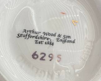 Arthur Wood & Son Staffordshire England Teapot with Floral Design