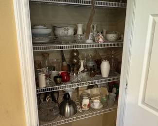 Assorted Glassware and Decorative Items